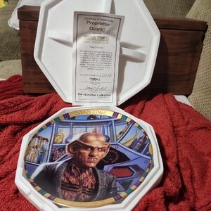 Star Trek Collector's Plate.  Proprietor Quark.